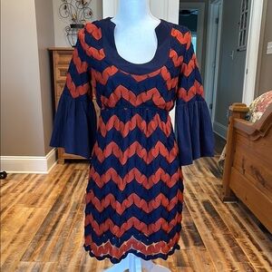 Judith March Chevron Dress size large